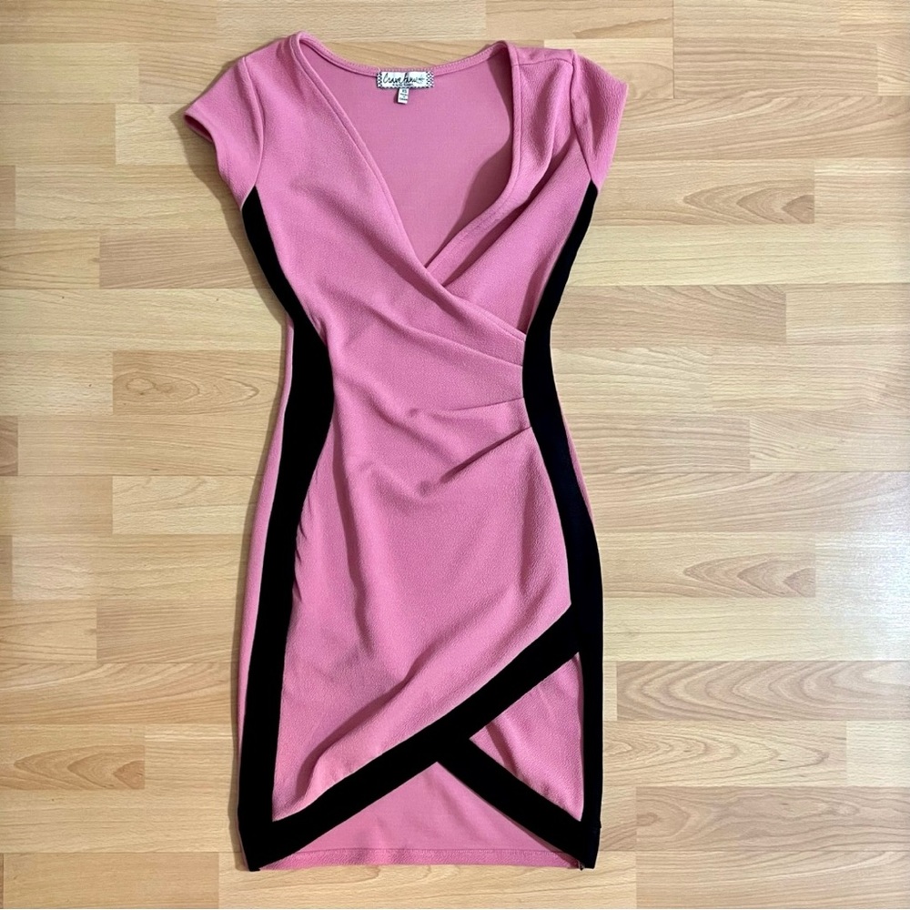 Crave Fame Cap Sleeve Framed Sheath Dress